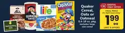 ACME Quaker Cereal, Oats or Oatmeal offer