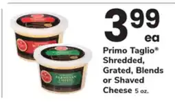 ACME Primo Taglio Shredded, Grated, Blends or Shaved Cheese offer