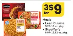 ACME Meals Lean Cuisine 5.25-10 oz. pkg. Stouffer's 8.87-12.62 oz. pkg offer