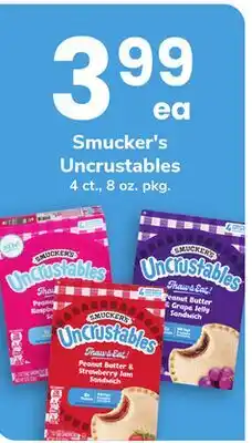 ACME Smucker's Uncrustables offer