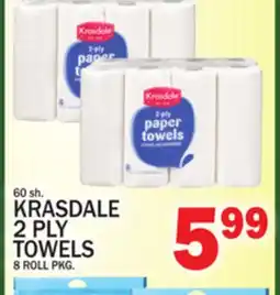 C Town KRASDALE 2 PLY TOWELS 8 ROLL PKG offer