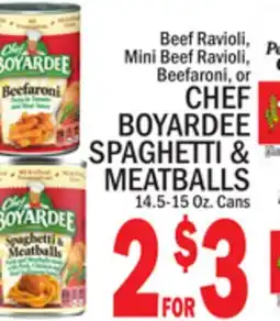 C Town CHEF BOYARDEE SPAGHETTI & MEATBALLS offer