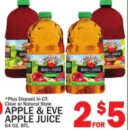 C Town APPLE & EVE APPLE JUICE offer