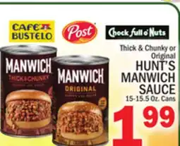 C Town HUNT'S MANWICH SAUCE offer