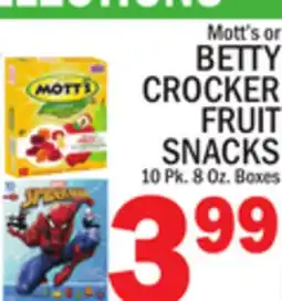 C Town Mott's or BETTY CROCKER FRUIT SNACKS offer