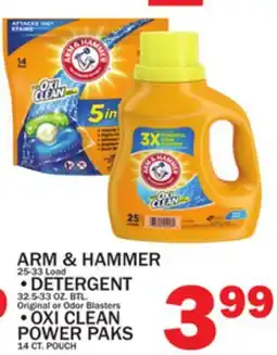 C Town ARM & HAMMER DETERGENT, OXI CLEAN POWER PAKS offer