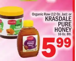C Town KRASDALE PURE HONEY 16 Oz. Btl offer