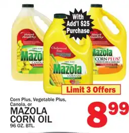 C Town MAZOLA CORN OIL offer
