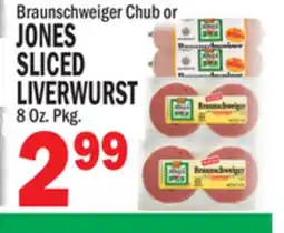 C Town JONES SLICED LIVERWURST offer