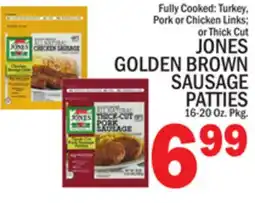 C Town JONES GOLDEN BROWN SAUSAGE PATTIES offer