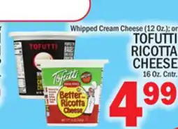 C Town TOFUTTI RICOTTA CHEESE 16 Oz. Cntr offer