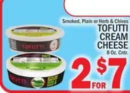 C Town Herb & Chives TOFUTTI CREAM CHEESE offer