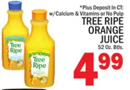 C Town TREE RIPE ORANGE JUICE offer