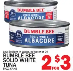 C Town BUMBLE BEE SOLID WHITE TUNA offer