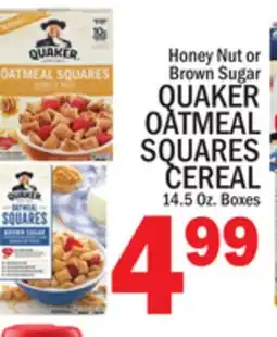 C Town QUAKER OATMEAL SQUARES CEREAL offer