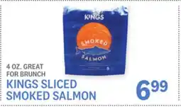 Kings Food Markets KINGS SLICED SMOKED SALMON offer