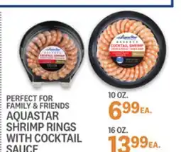 Kings Food Markets AQUASTAR SHRIMP RINGS WITH COCKTAIL SAUCE offer