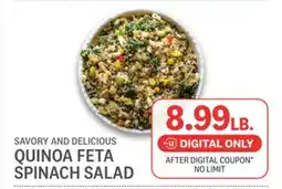 Kings Food Markets QUINOA FETA SPINACH SALAD offer