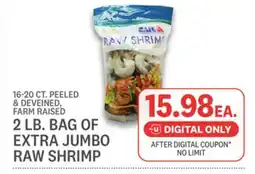 Kings Food Markets 2 LB. BAG OF EXTRA JUMBO RAW SHRIMP offer