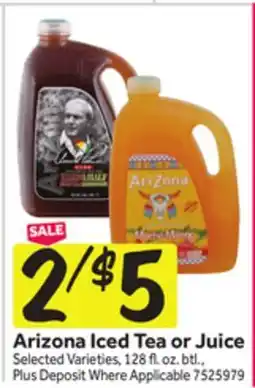 Stop&Shop Arizona Iced Tea or Juice offer