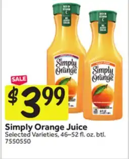 Stop&Shop Simply Orange Juice offer