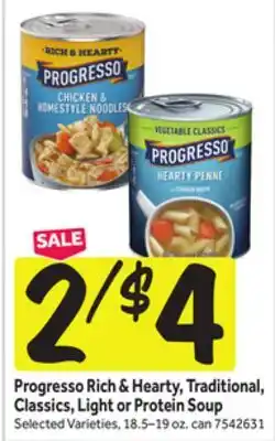 Stop&Shop Progresso Rich & Hearty, Traditional, Classics, Light or Protein Soup offer