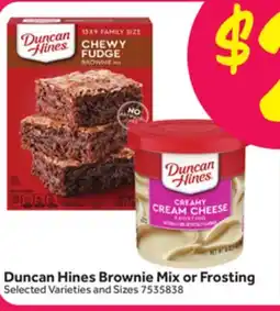 Stop&Shop Duncan Hines Brownie Mix or Frosting offer