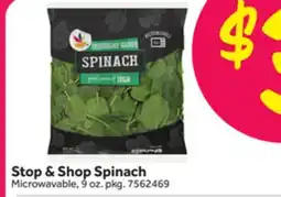 Stop&Shop Stop & Shop Spinach offer
