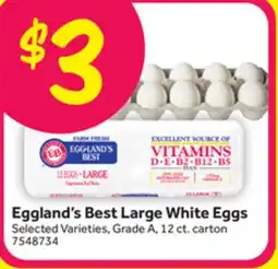 Stop&Shop Eggland's Best Large White Eggs offer