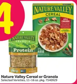 Stop&Shop Nature Valley Cereal or Granola offer