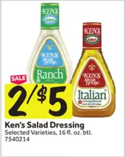 Stop&Shop Ken's Salad Dressing offer