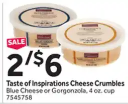 Stop&Shop Taste of Inspirations Cheese Crumbles offer