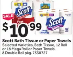 Stop&Shop Scott Bath Tissue or Paper Towels offer