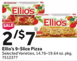 Stop&Shop Ellio's 9-Slice Pizza offer