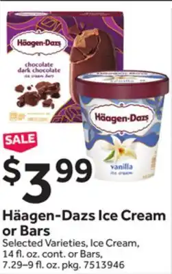 Stop&Shop Häagen-Dazs Ice Cream or Bars offer