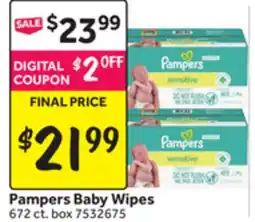 Stop&Shop Pampers Baby Wipes offer