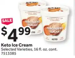 Stop&Shop Keto Ice Cream offer