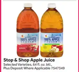 Stop&Shop Stop & Shop Apple Juice offer