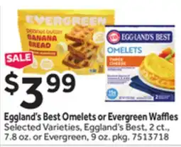 Stop&Shop Eggland's Best Omelets or Evergreen Waffl es offer