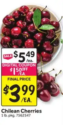 Stop&Shop Chilean Cherries offer