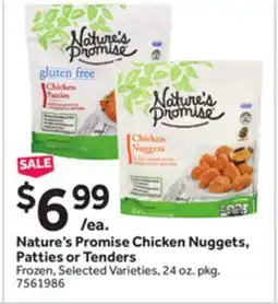 Stop&Shop Nature's Promise Chicken Nuggets, Patties or Tenders offer