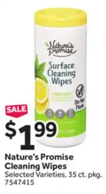 Stop&Shop Nature's Promise Cleaning Wipes offer