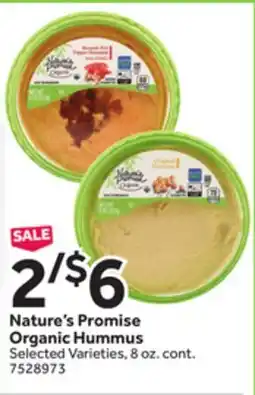 Stop&Shop Nature's Promise Organic Hummus offer