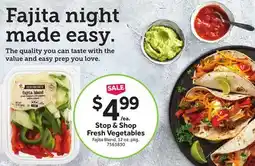 Stop&Shop Stop & Shop Fresh Vegetables Fajita Blend offer
