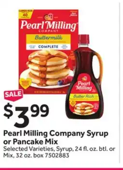Stop&Shop Pearl Milling Company Syrup or Pancake Mix offer