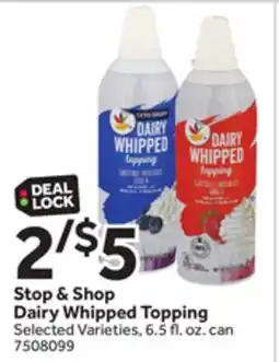 Stop&Shop Stop & Shop Dairy Whipped Topping offer