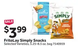Stop&Shop FritoLay Simply Snacks offer