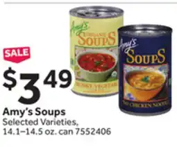 Stop&Shop Amy's Soups offer