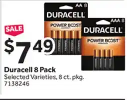 Stop&Shop Duracell 8 Pack offer