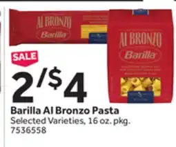 Stop&Shop Barilla Al Bronzo Pasta offer
